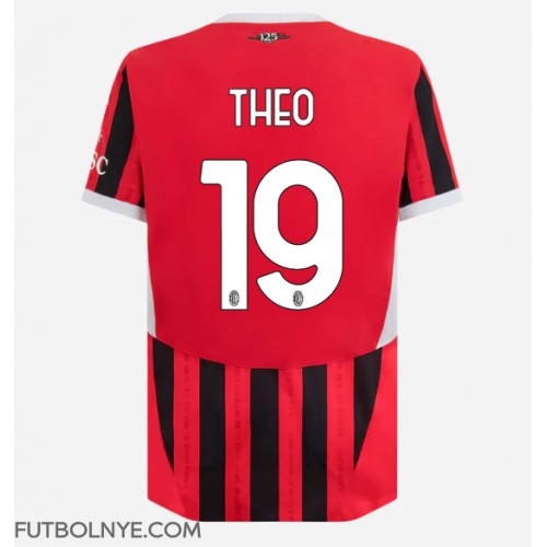 Camiseta AC Milan Theo Hernandez #19 Primera Equipación 2024-25 manga corta